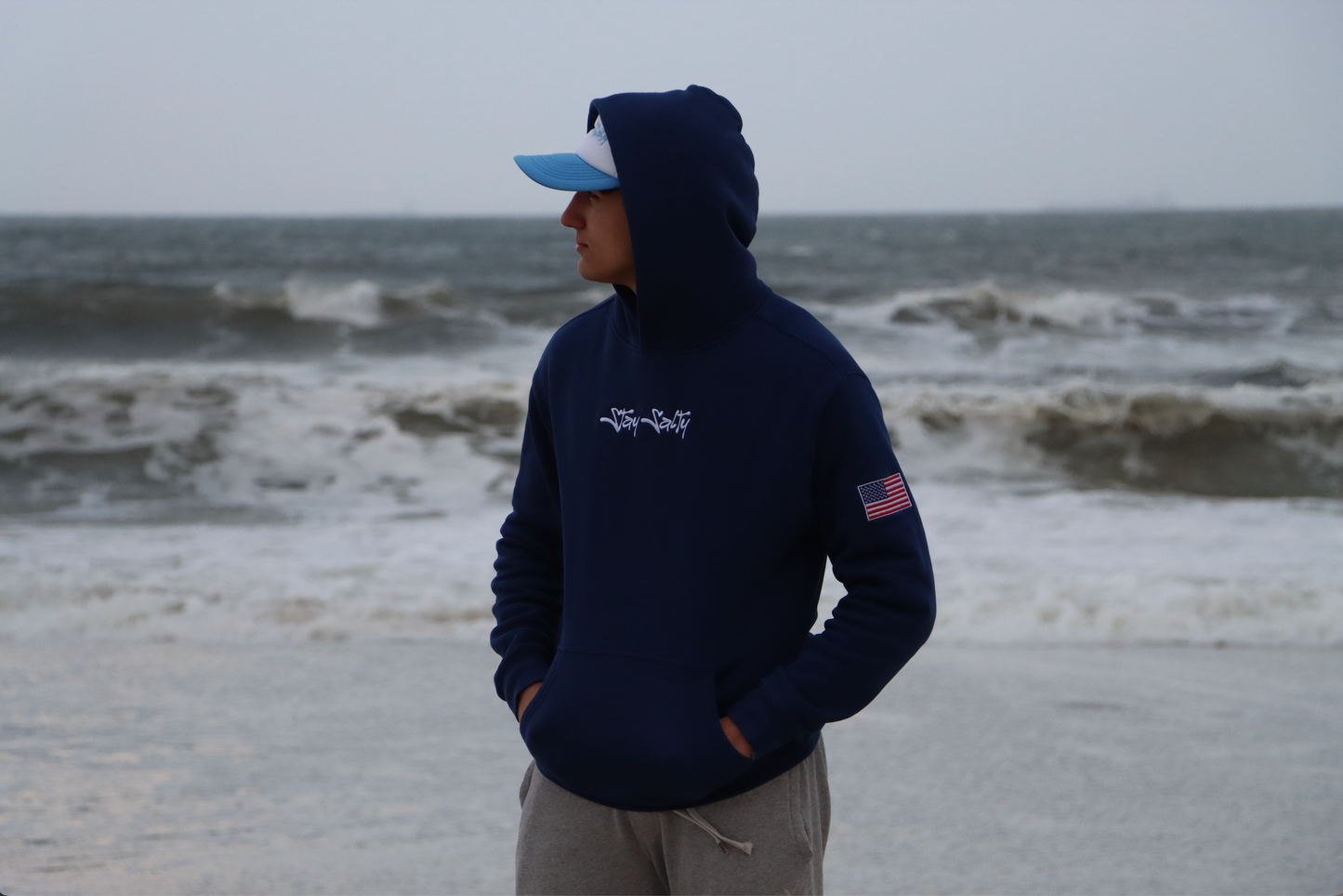 Stay Salty Hoodie (Navy)
